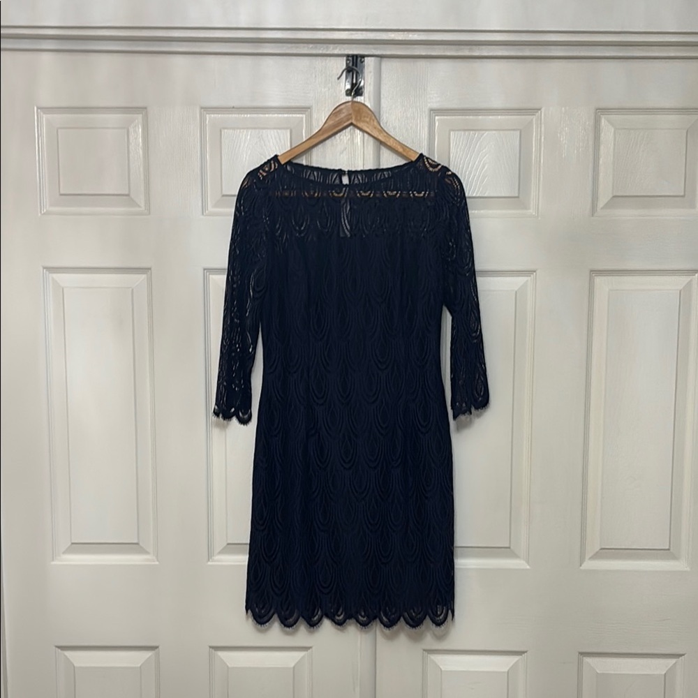 Lilly Pulitzer Lace Scalloped  Baby Dress Size 10